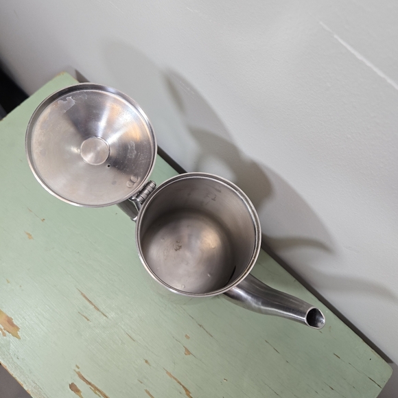 Stainless Steel Tea Coffee Pot 32 oz - Picture 3 of 7